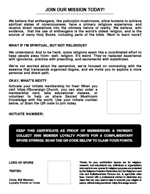 Lord Of Spore Product Warranty Insert